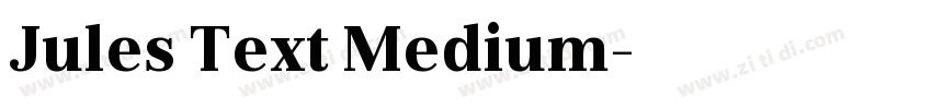 Jules Text Medium字体转换